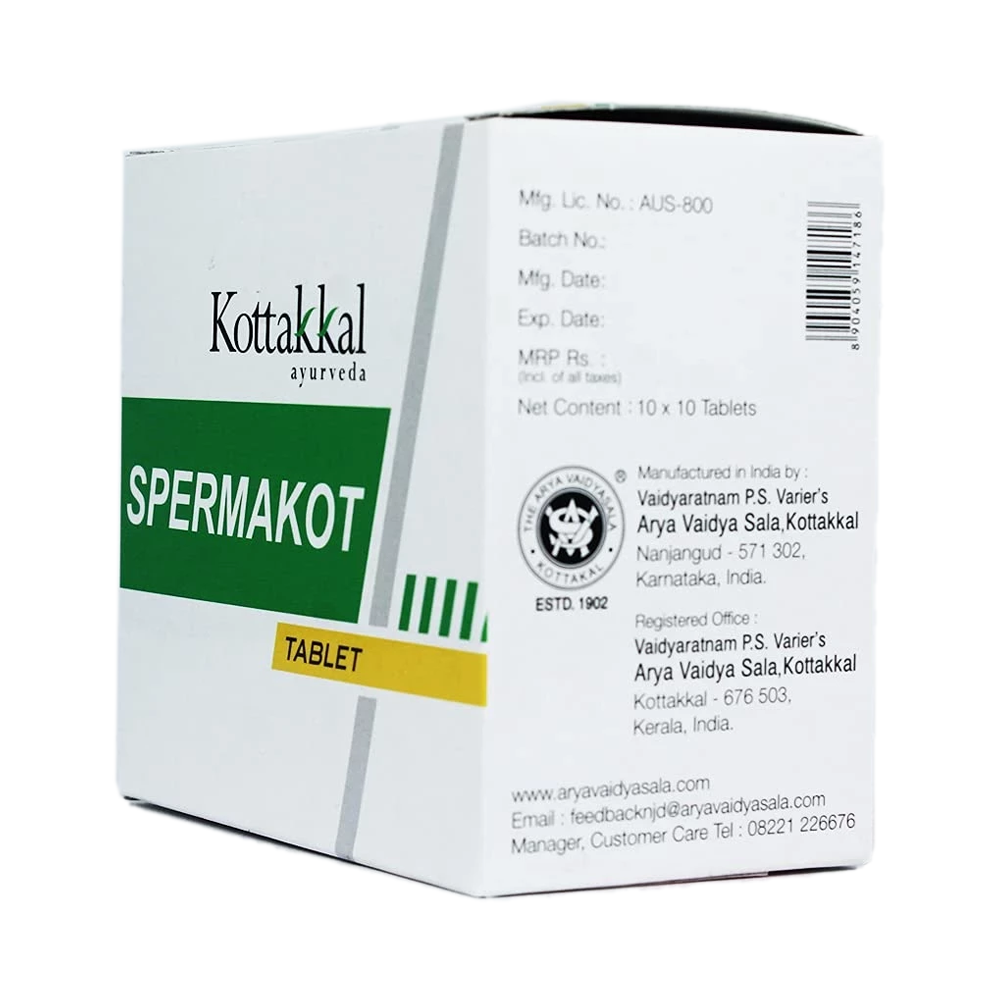 Kottakkal Arya Vaidyasala Spermakot Tablet, 100 Tablets-3.webp